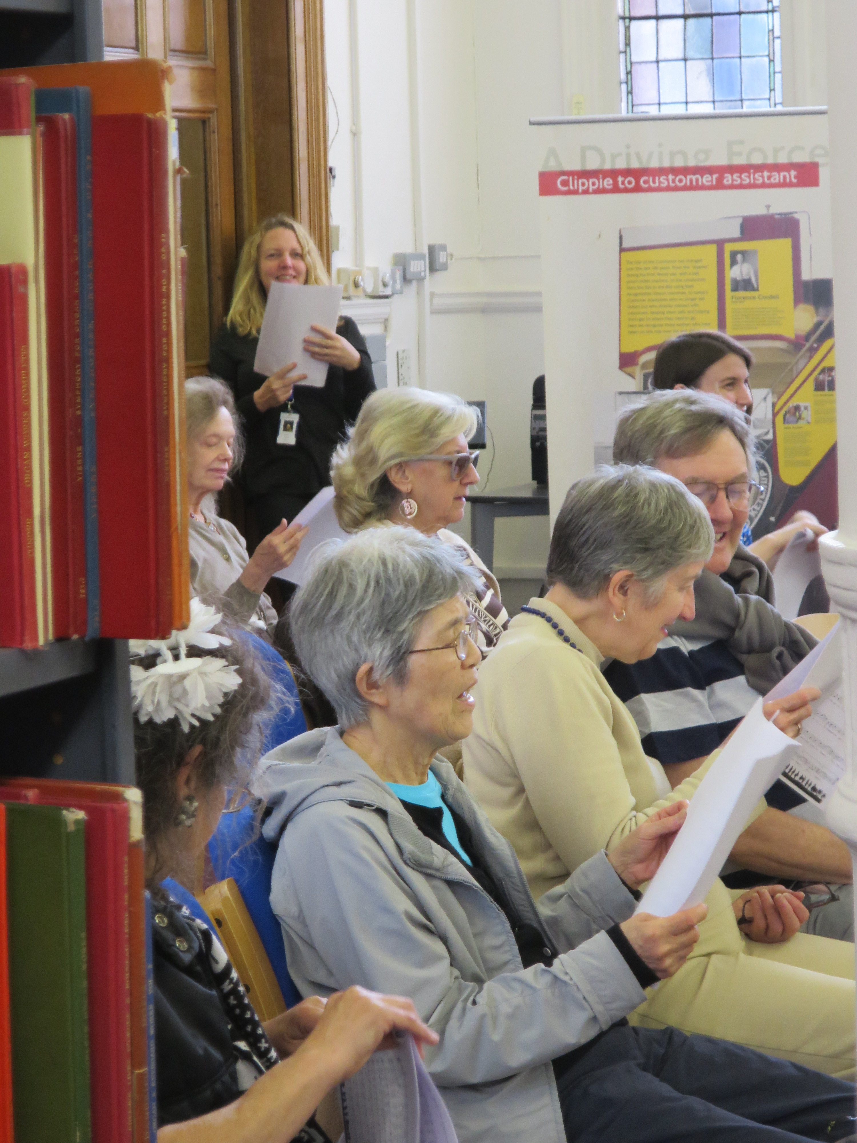 A First World War sing-a-long at Westminster Public Library.