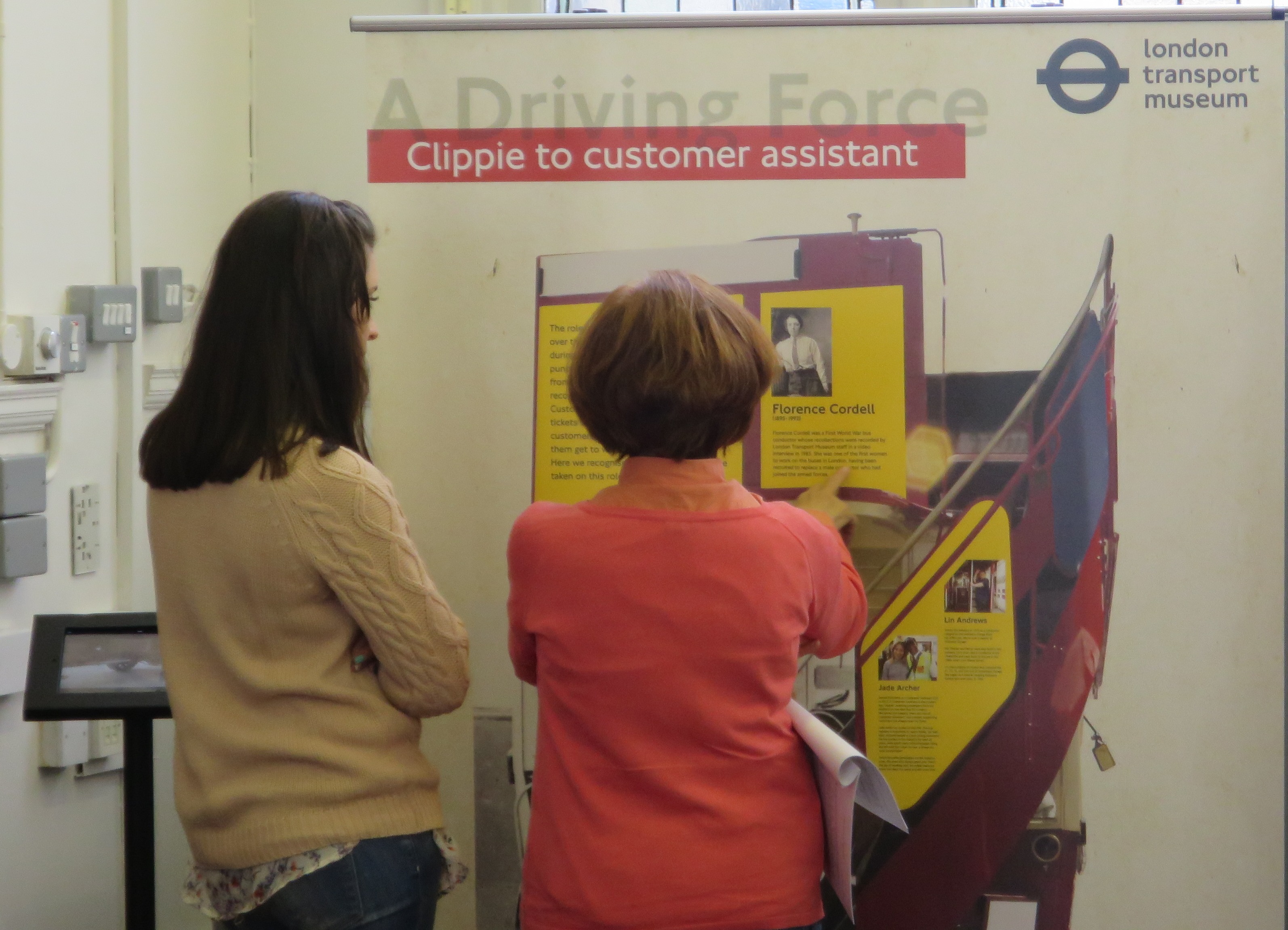 Learning about the women at the heart of London Transport.