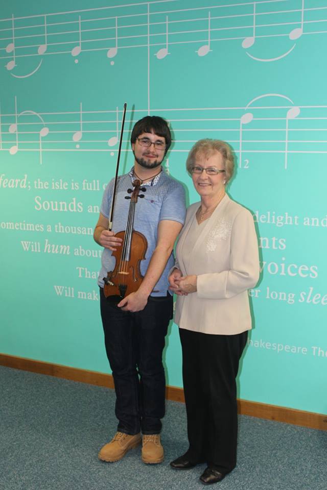 The Puddletown duo - Jenny Hansford and Chris Hutchings.