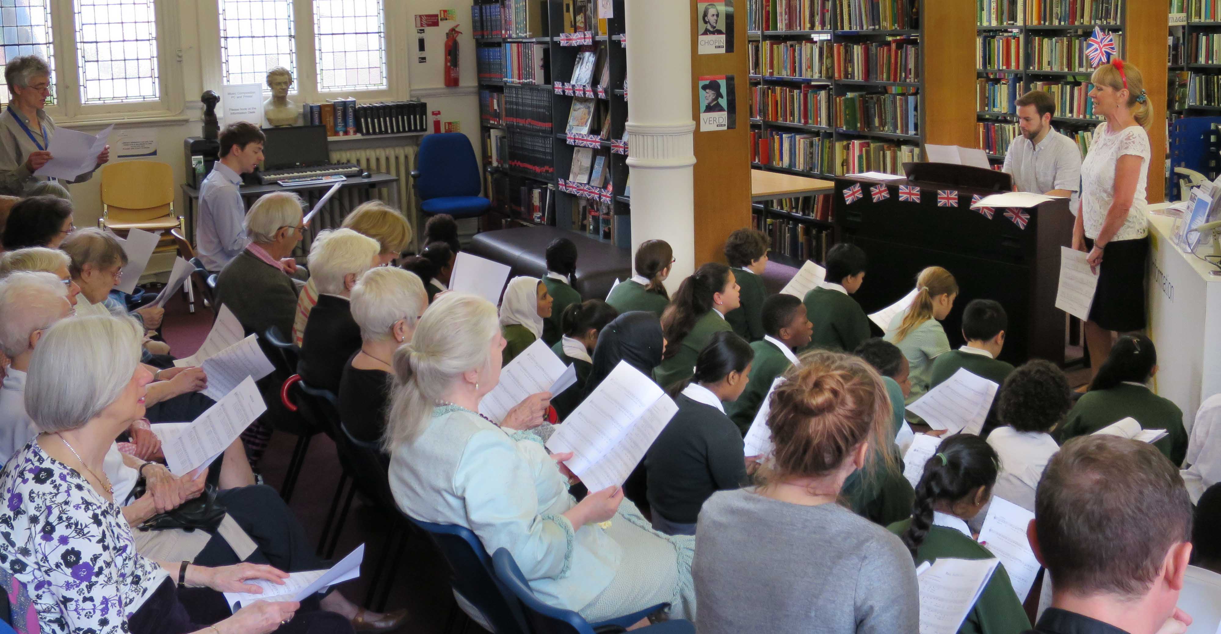 "Full to the brim" - a wartime chorus at Westminster Music Library.